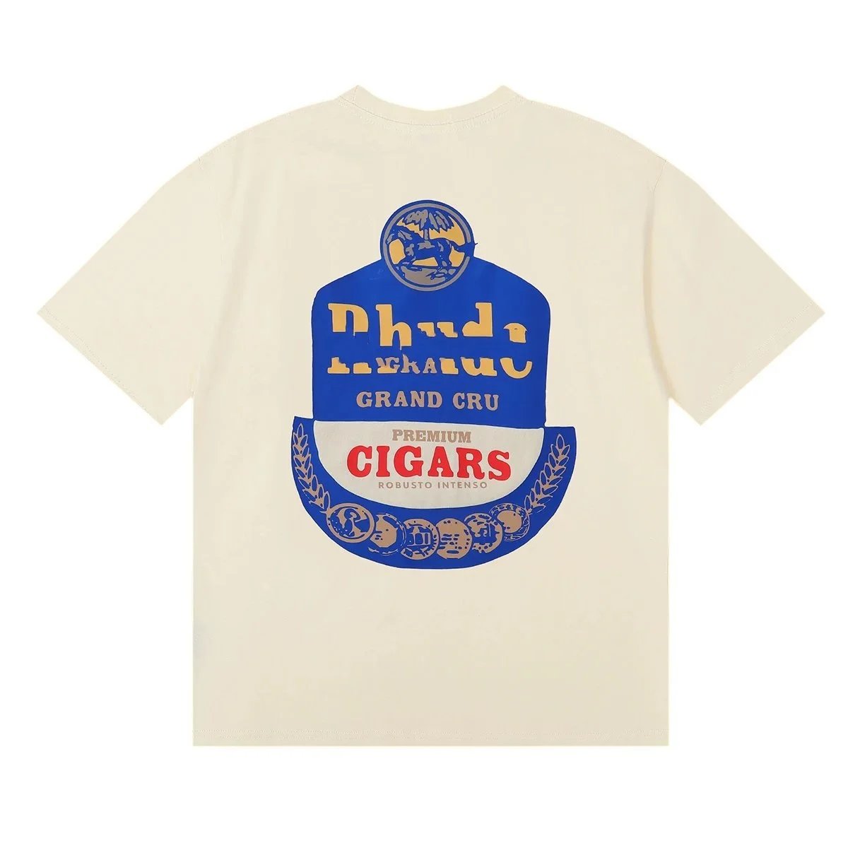 Rhude Eagle Logo Graphic T-Shirt White - 4