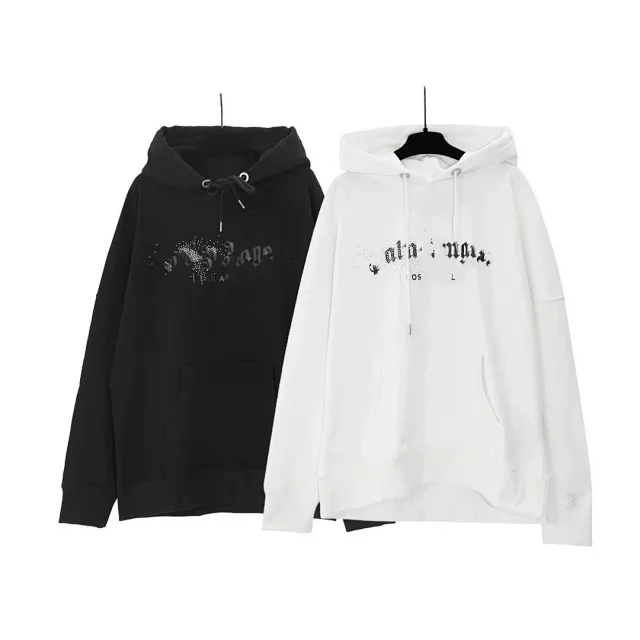 Palm Angels T-Shirts Long-Sleeve Crewneck Logo T-Shirt product detail image 8