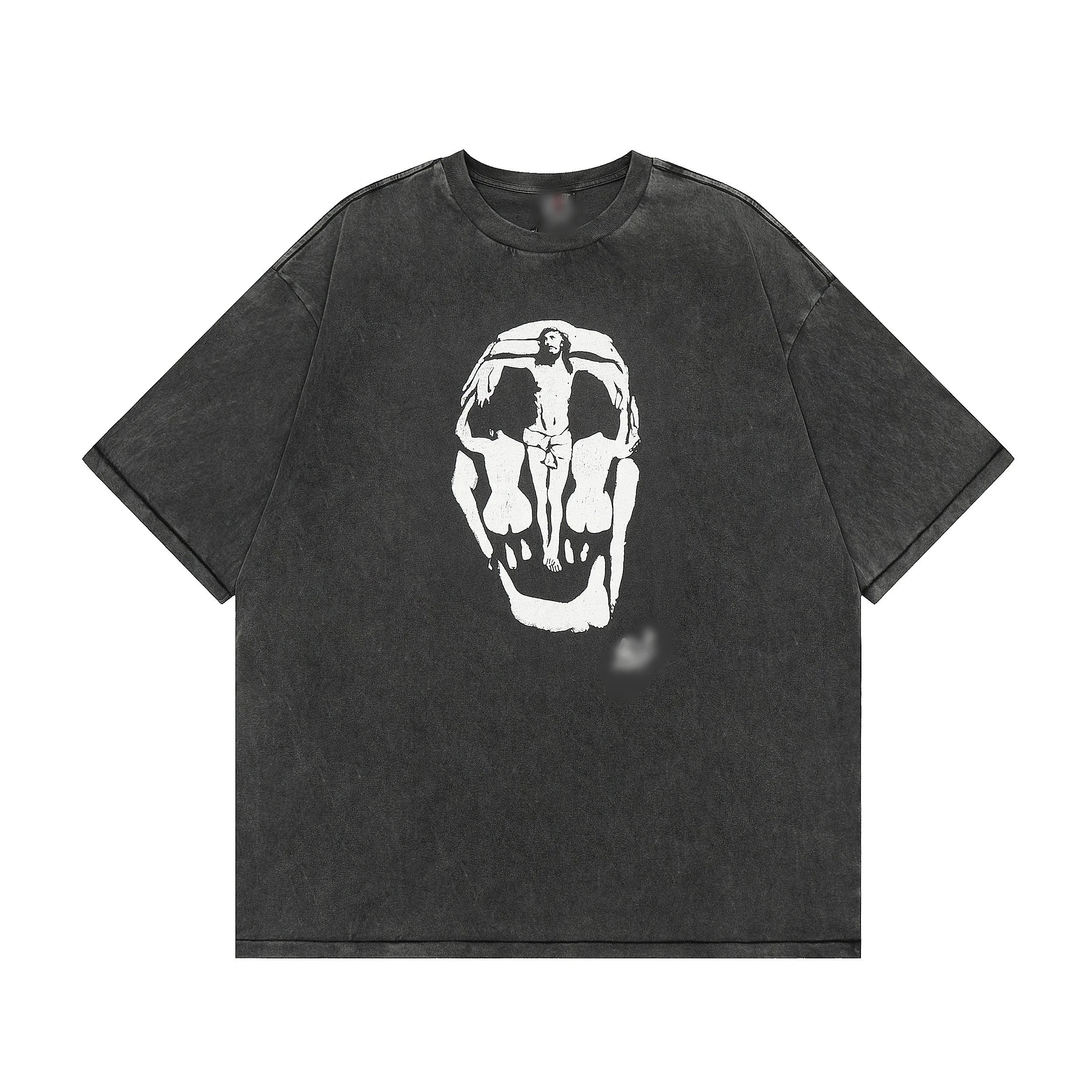 Design Saint Tears Graphic Washed Black T-Shirt - 2