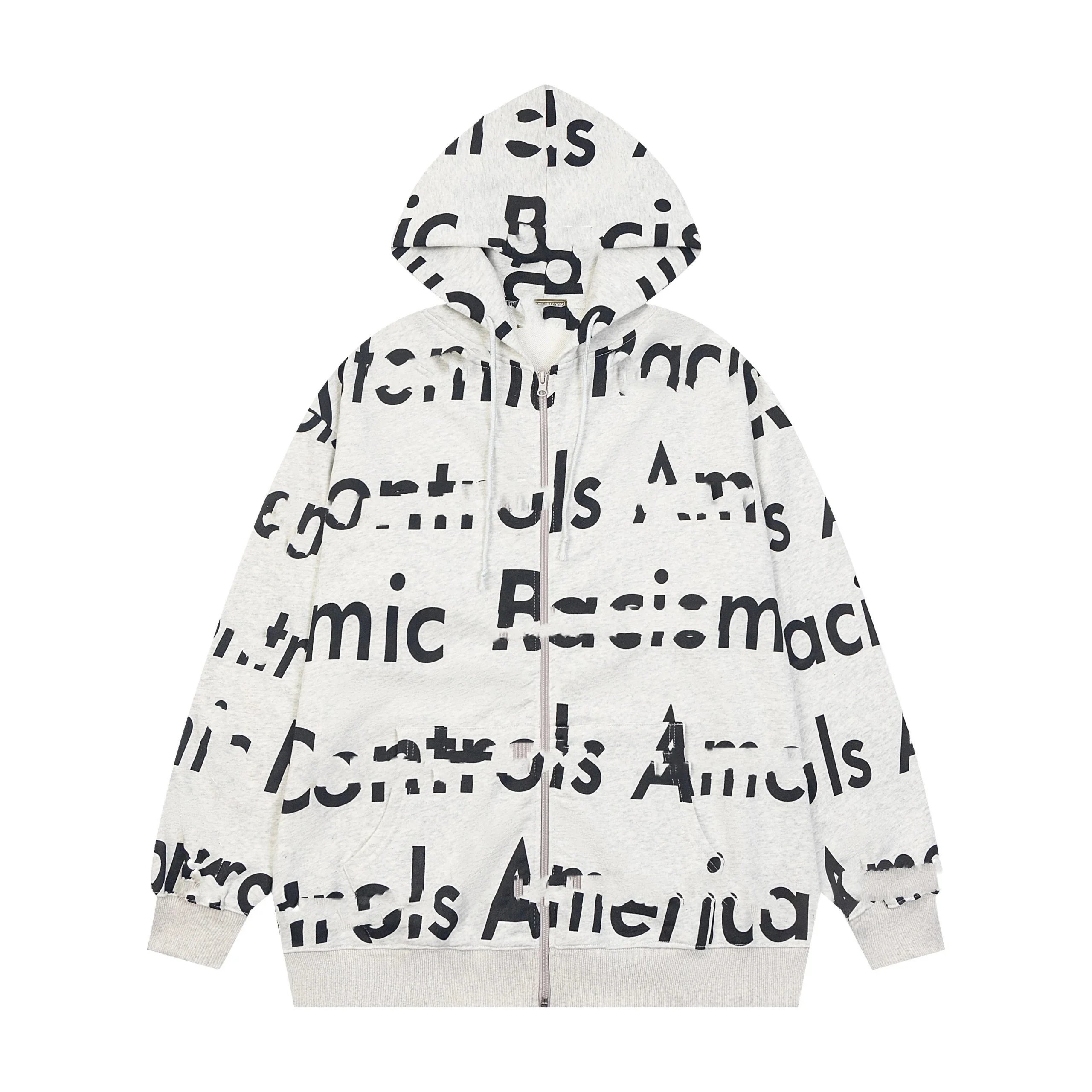 Off-White 'Systemic Racism Controls America' All-Over Print Red Zip-Up Hoodie - 5