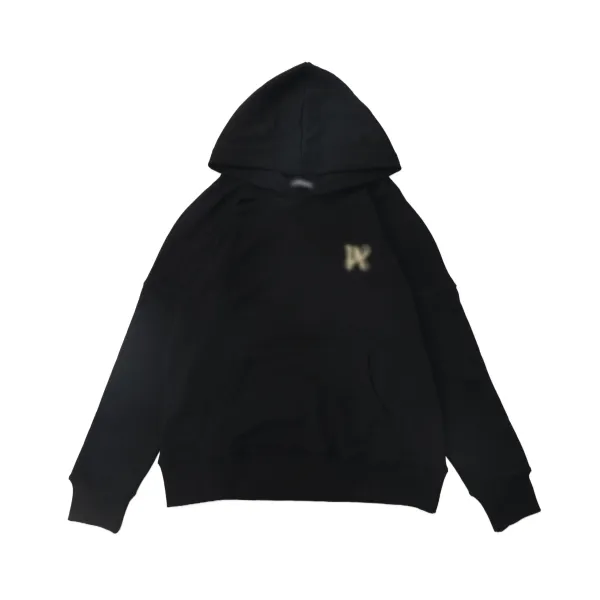 Design Minimalist Logo Hoodie Black - 1
