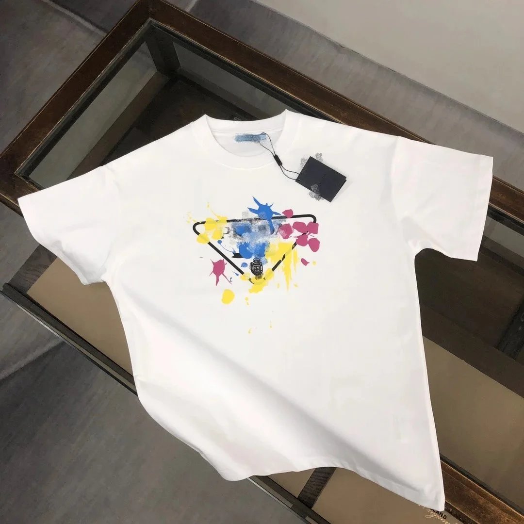 Prada Triangle Logo Print Black T-Shirt - 9