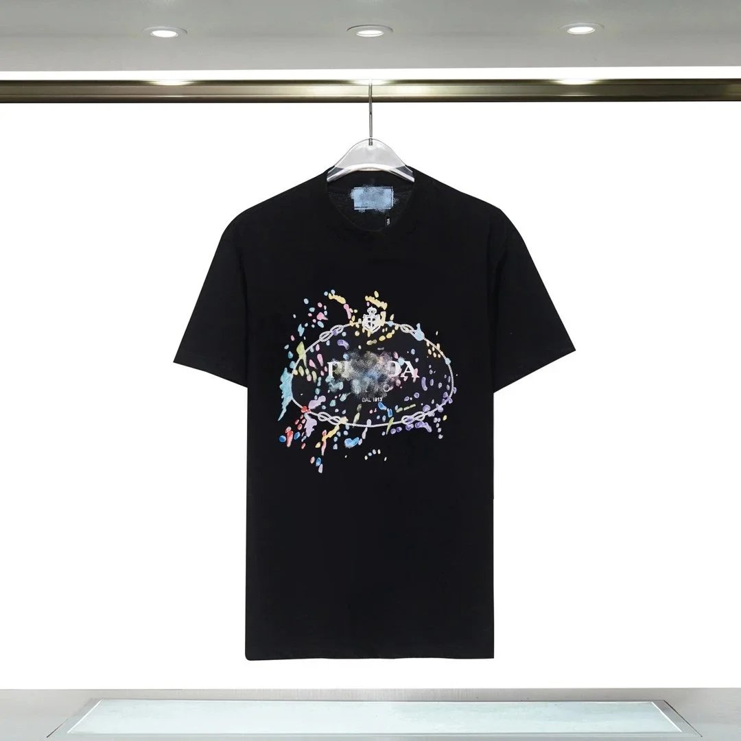 Prada Triangle Logo Print Black T-Shirt - 25