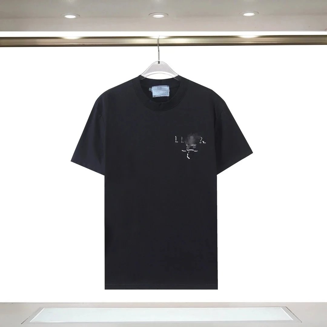 Prada Triangle Logo Print Black T-Shirt - 29