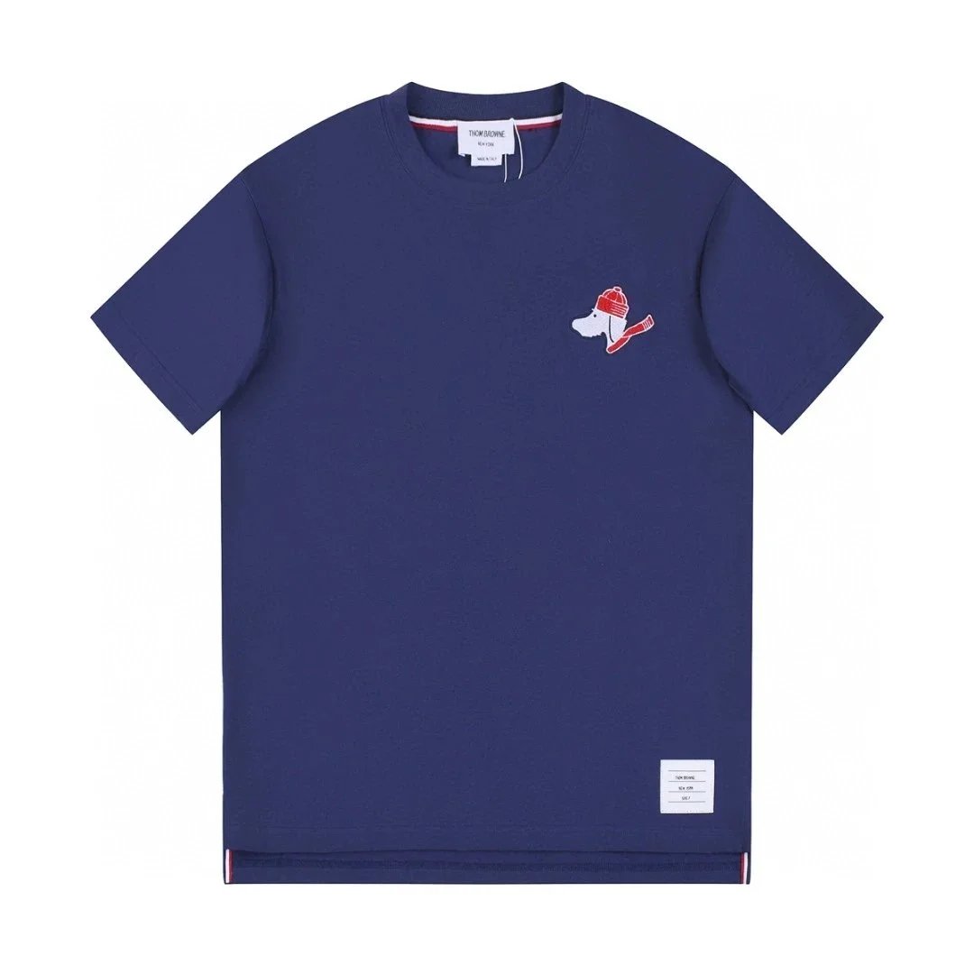 Thom Browne Classic Four-Bar Stripe Polo Navy Polo Shirt - 3