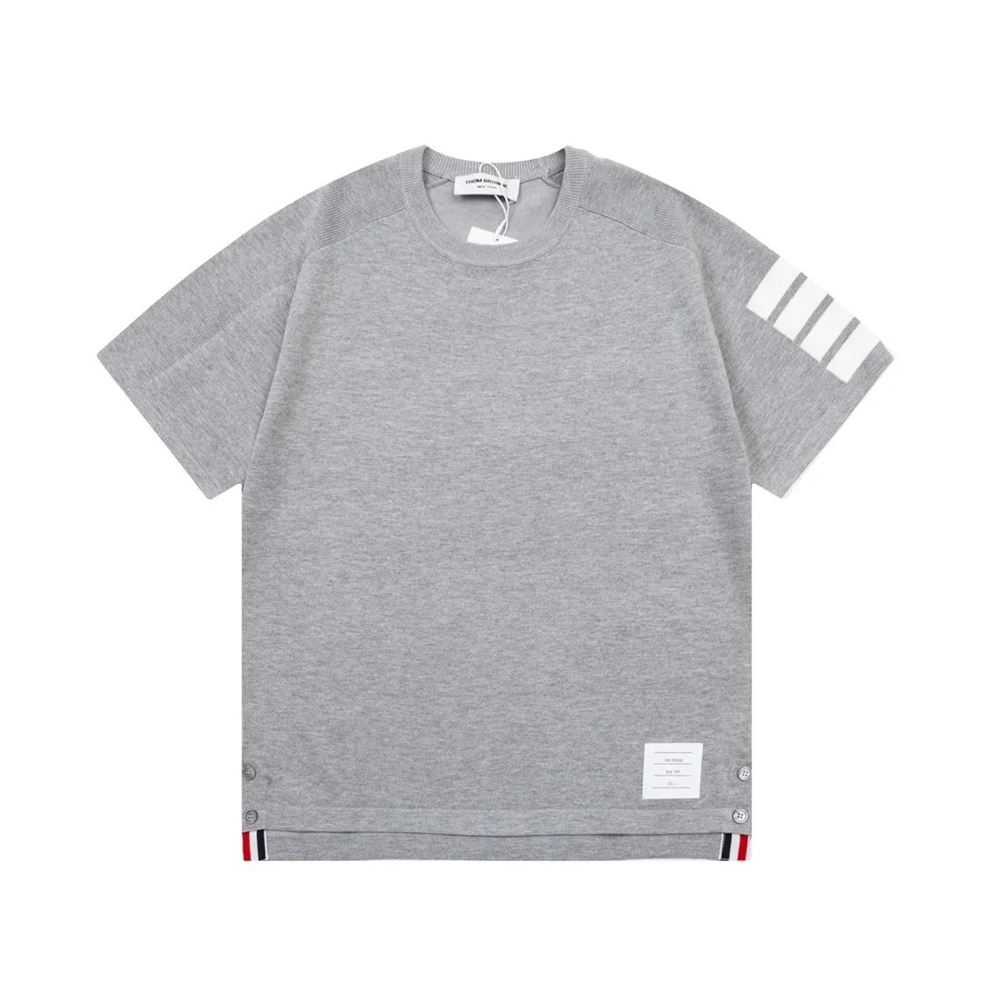 Thom Browne Classic Four-Bar Stripe Polo Navy Polo Shirt - 7