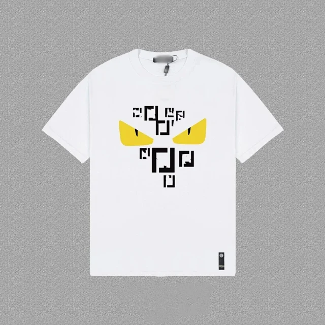 Fendi T-Shirts Short-Sleeve Graphic T-Shirt product detail image 3
