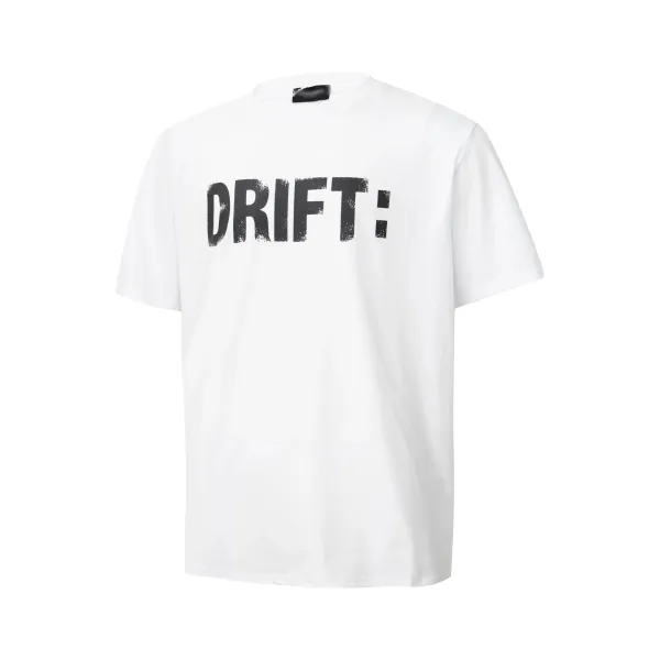 Design Drift: Graphic Print White T-Shirt - 1