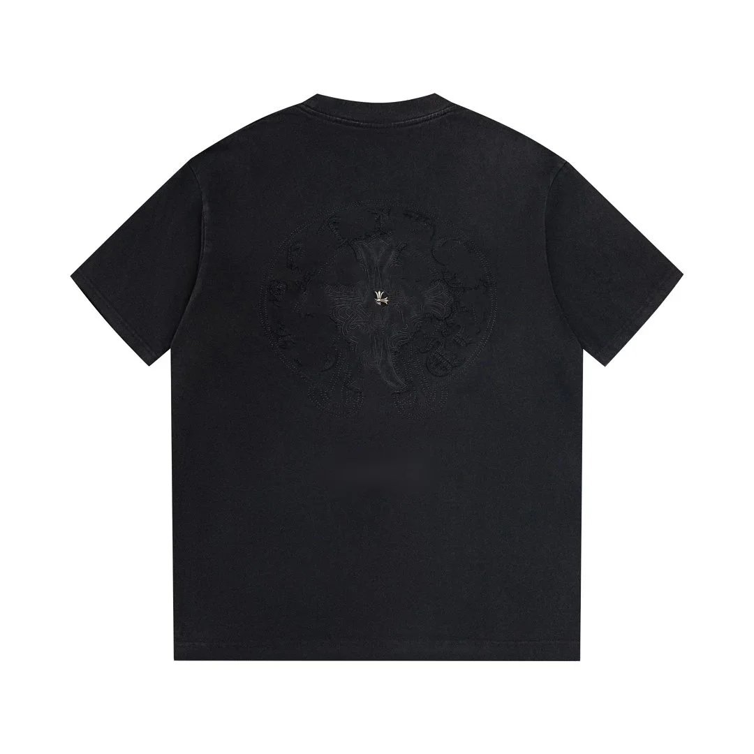 Chrome Hearts T-Shirts Short-Sleeve Graphic T-Shirt with Cross Appliqués image 3