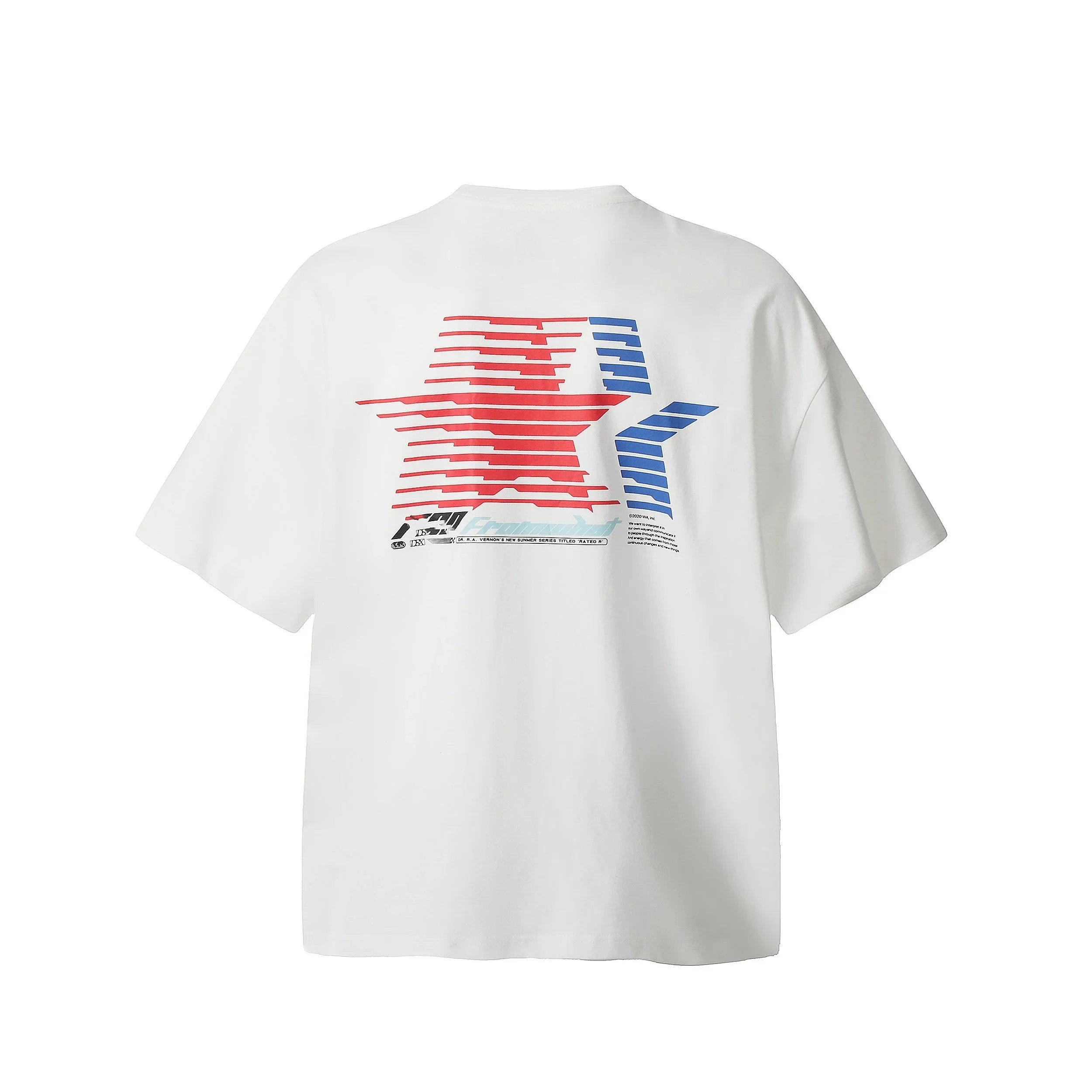 Design Fragment T-Shirt White Graphic Print T-Shirt