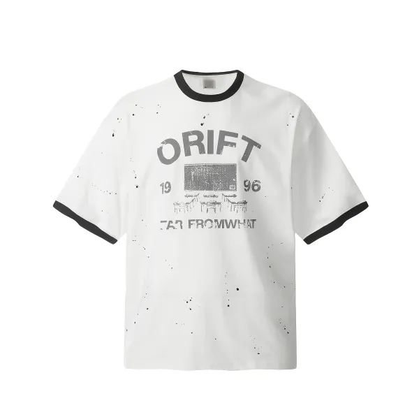 Far From What Drift 1996 Ringer T-Shirt White - 1