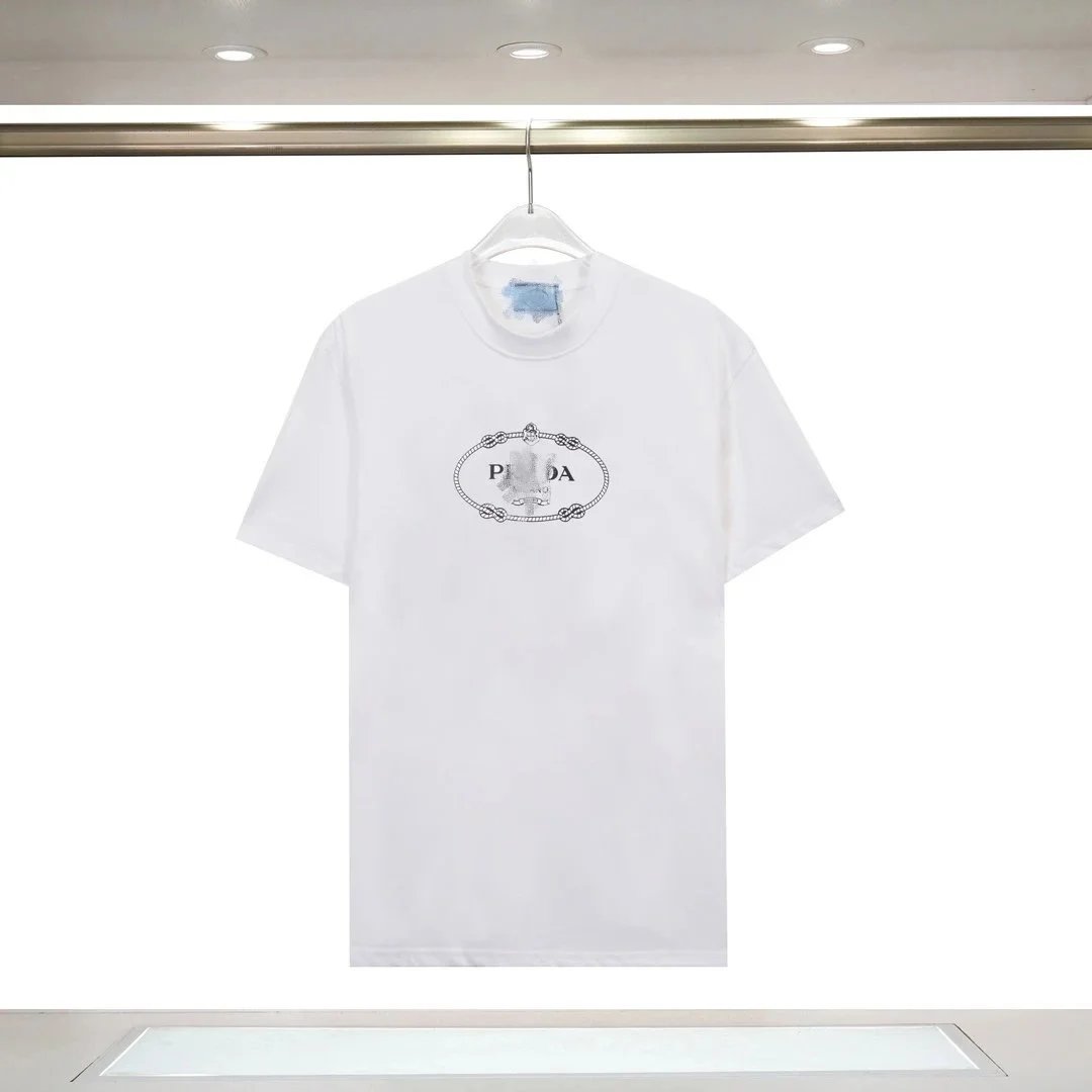 Prada Triangle Logo Print Black T-Shirt - 21