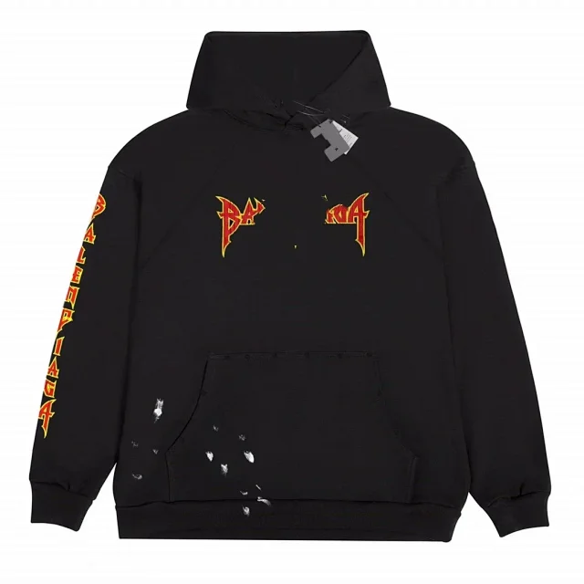 Balenciaga Hoodies & Sweatshirts Graphic Logo Hoodie product detail image 4