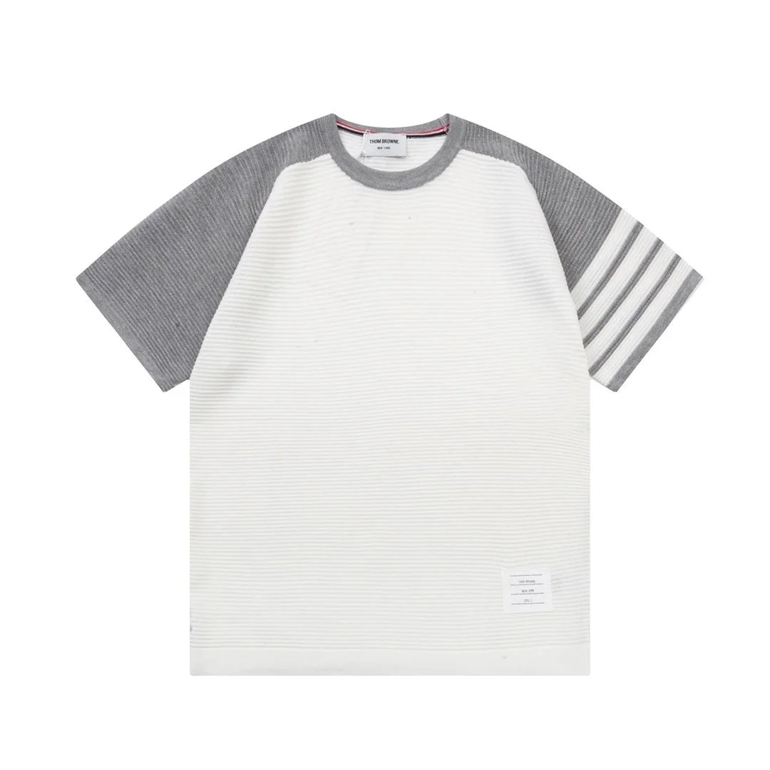 Thom Browne Classic Four-Bar Stripe Polo Navy Polo Shirt - 8