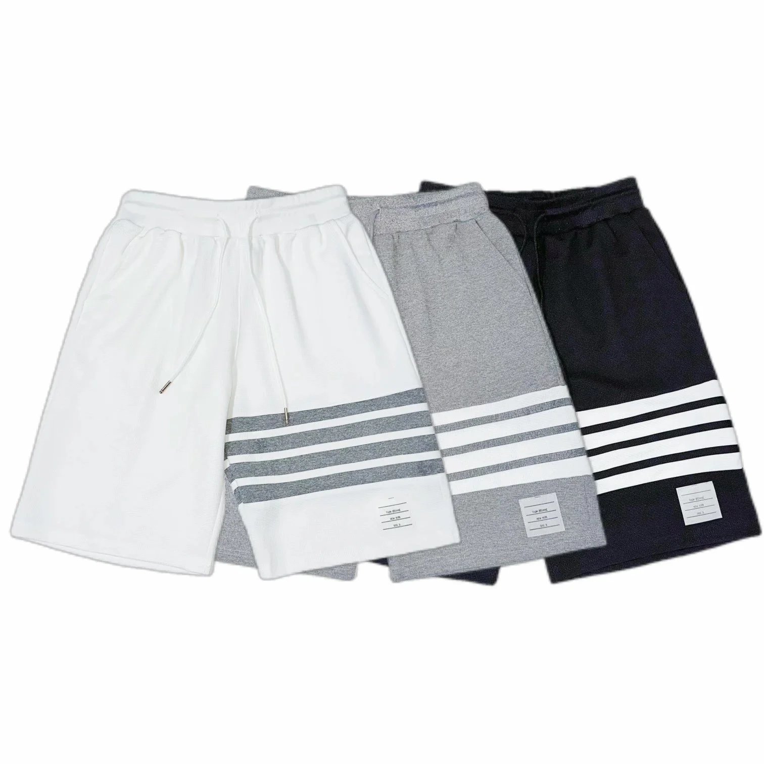 Thom Browne Dolphin Print Knit Shorts Gray - 2