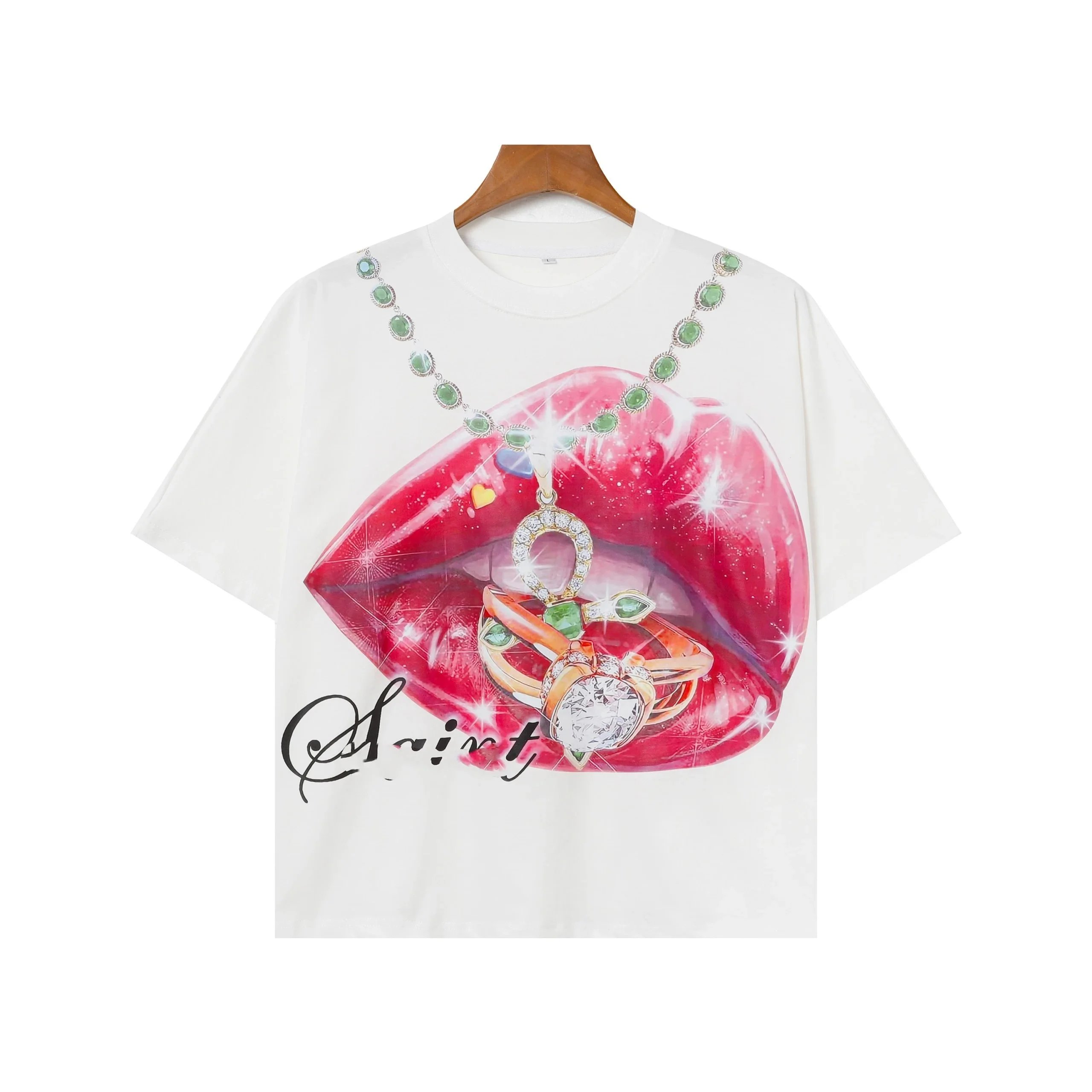 Design Cross Collage Print Black T-Shirt - 4