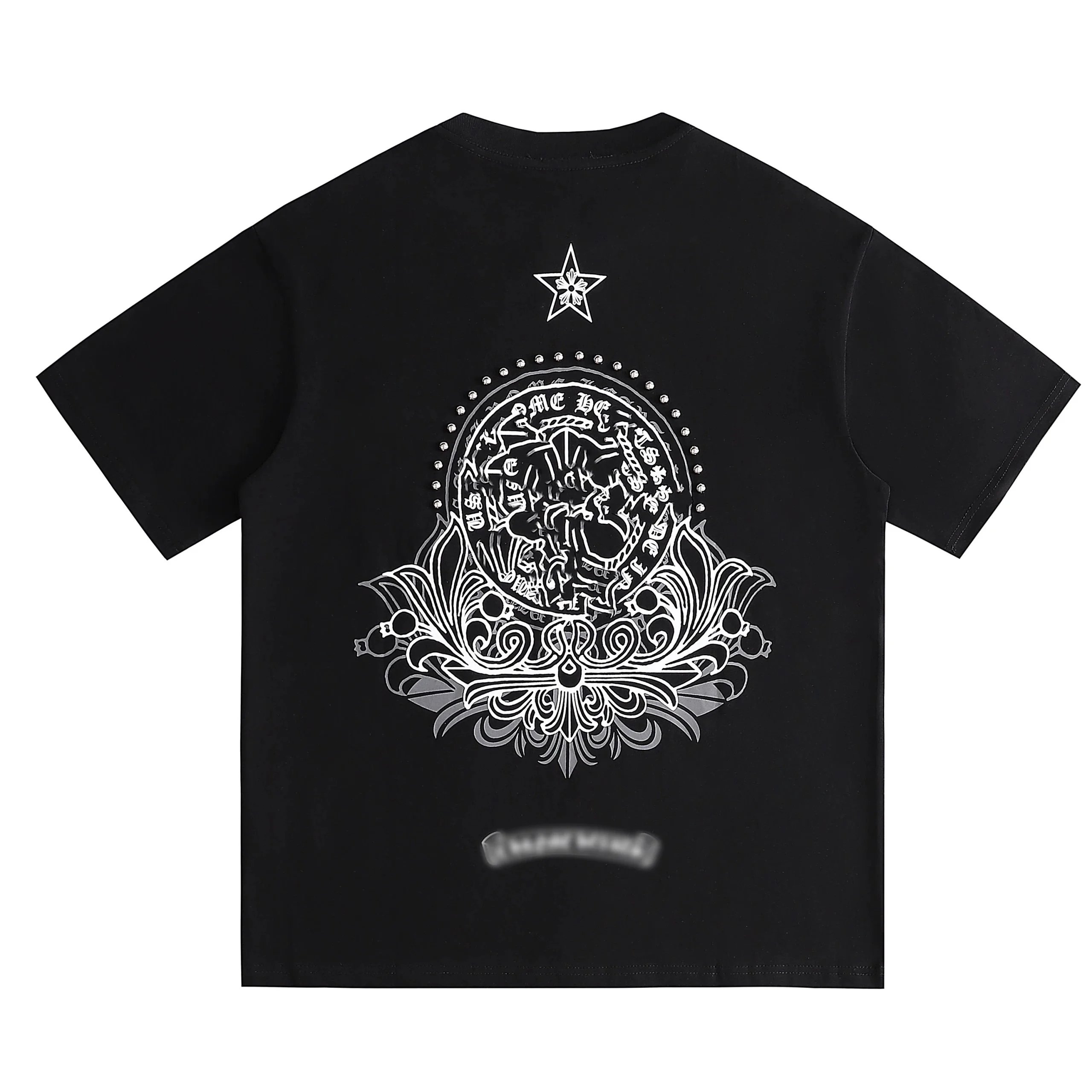 Chrome Hearts x Disney Mickey Mouse Ornate Crest Black T-Shirt