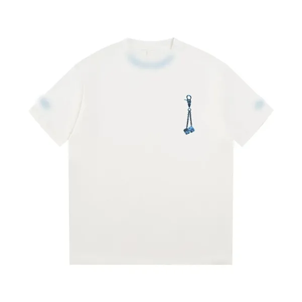 Design Keychain Print White T-Shirt Tops.t Shirts - 1