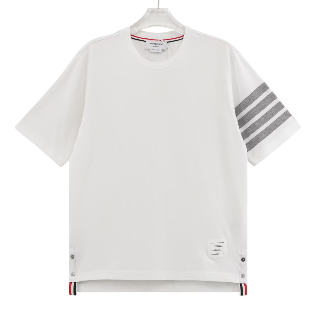 Thom Browne Classic Four-Bar Stripe Polo Navy Polo Shirt - 13