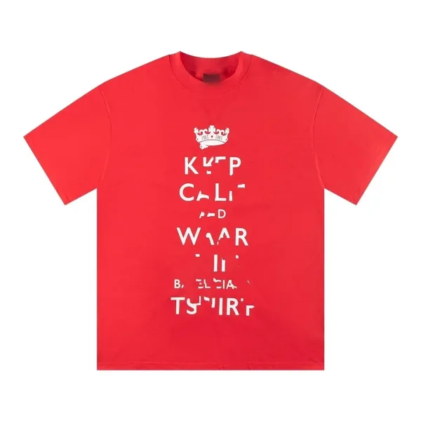 Design Keep Calm and Wear B. Elcia T-Shirt Red - 1