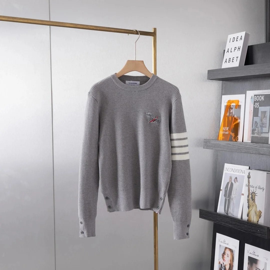 Thom Browne Knitwear Crewneck knit sweater image 3
