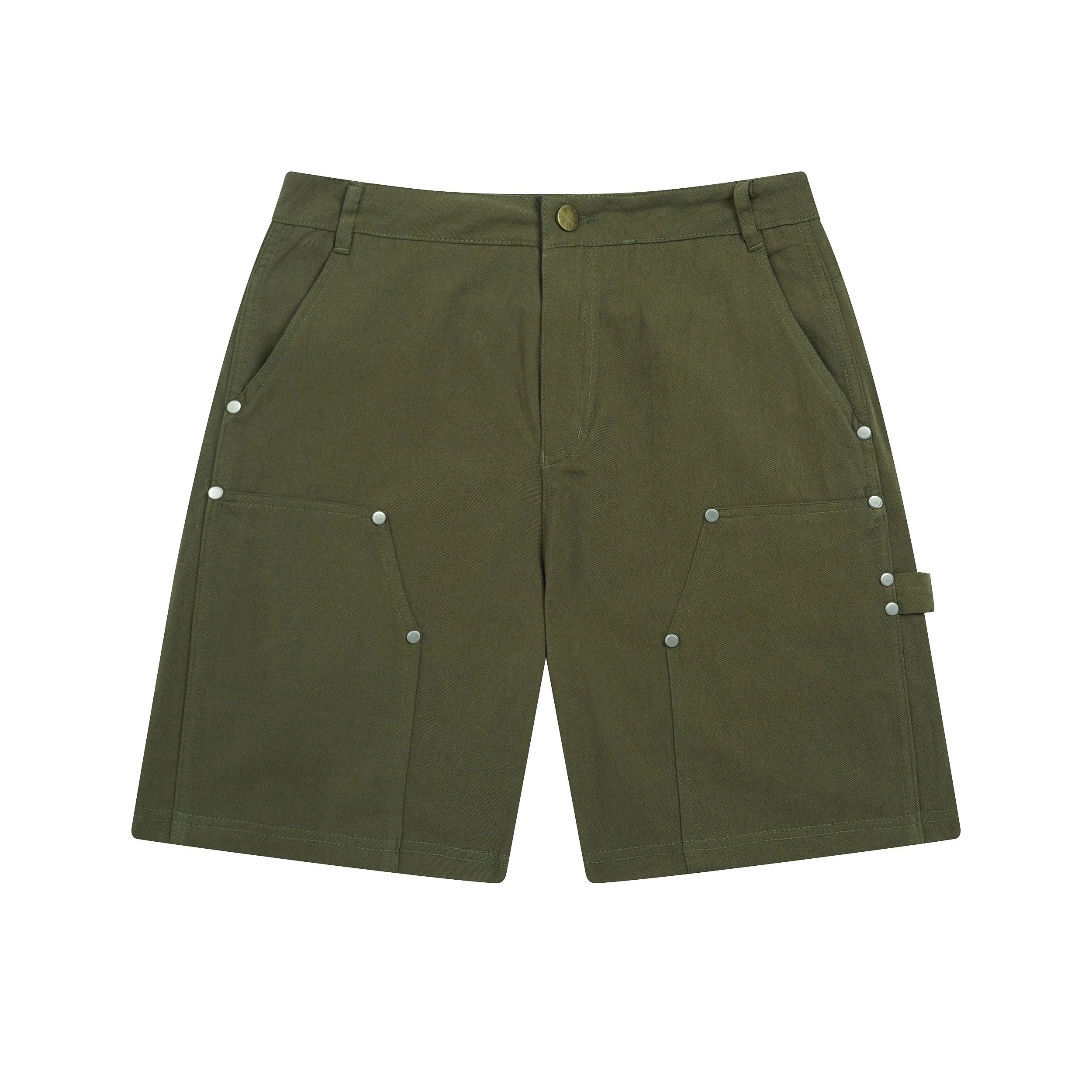 Design Quilted Logo-Print Shorts Beige Shorts - 6