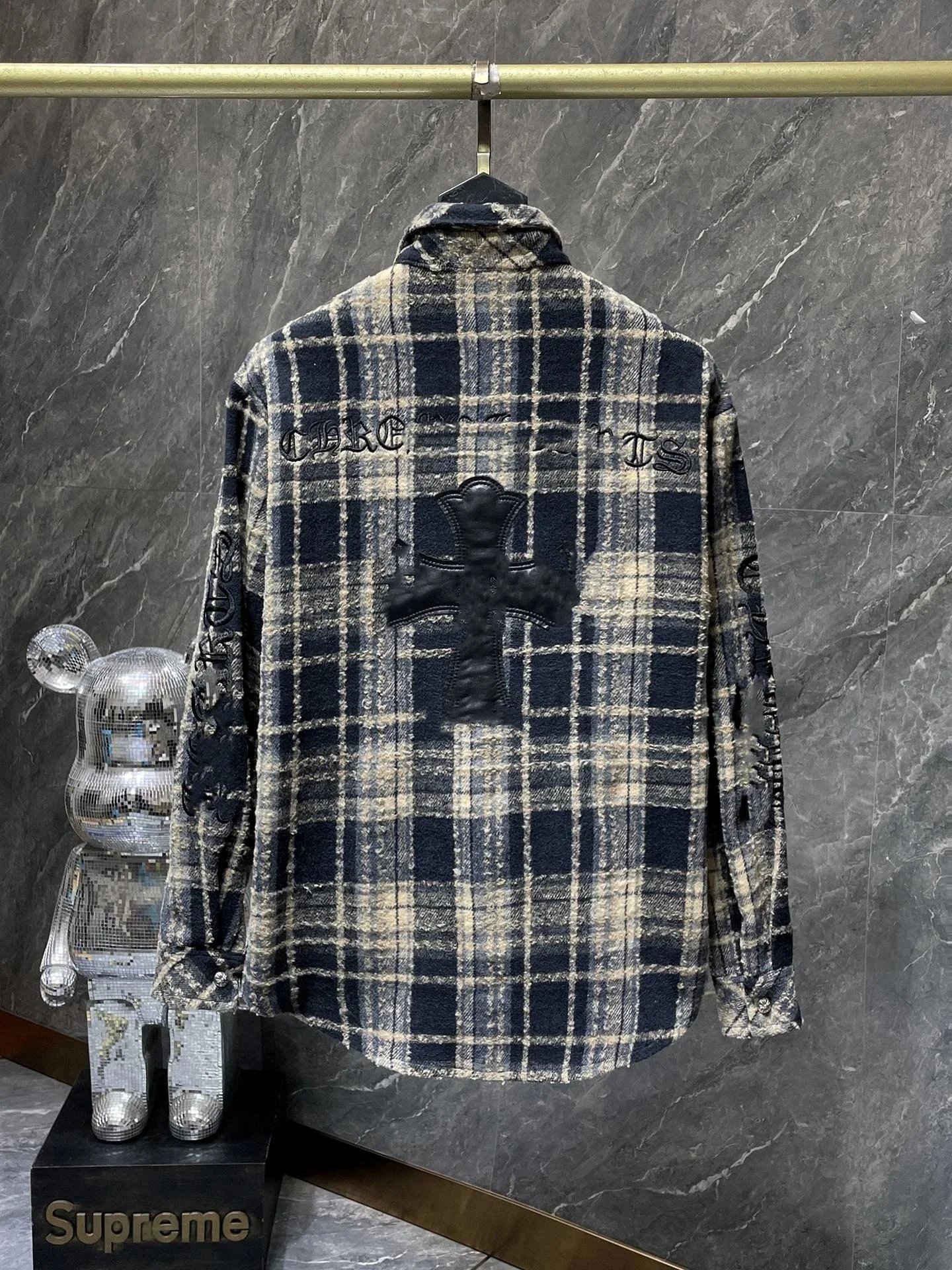Chrome Hearts Pink Embroidered Logo Shirt - 3
