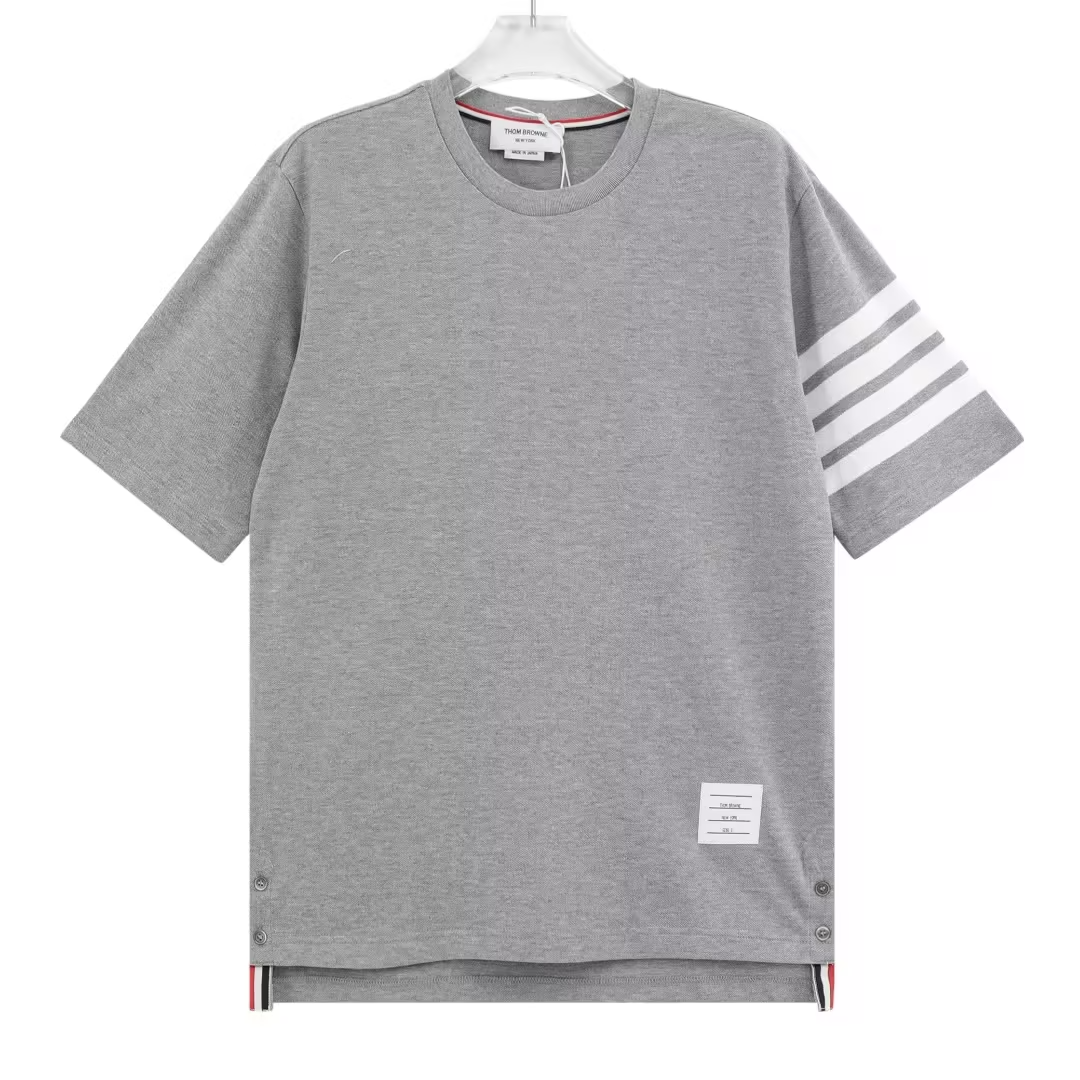 Thom Browne Classic Four-Bar Stripe Polo Navy Polo Shirt - 12