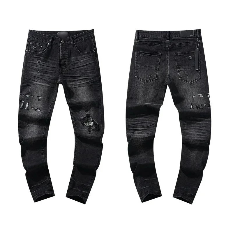 Unbranded Jeans Distressed straight-leg — 11