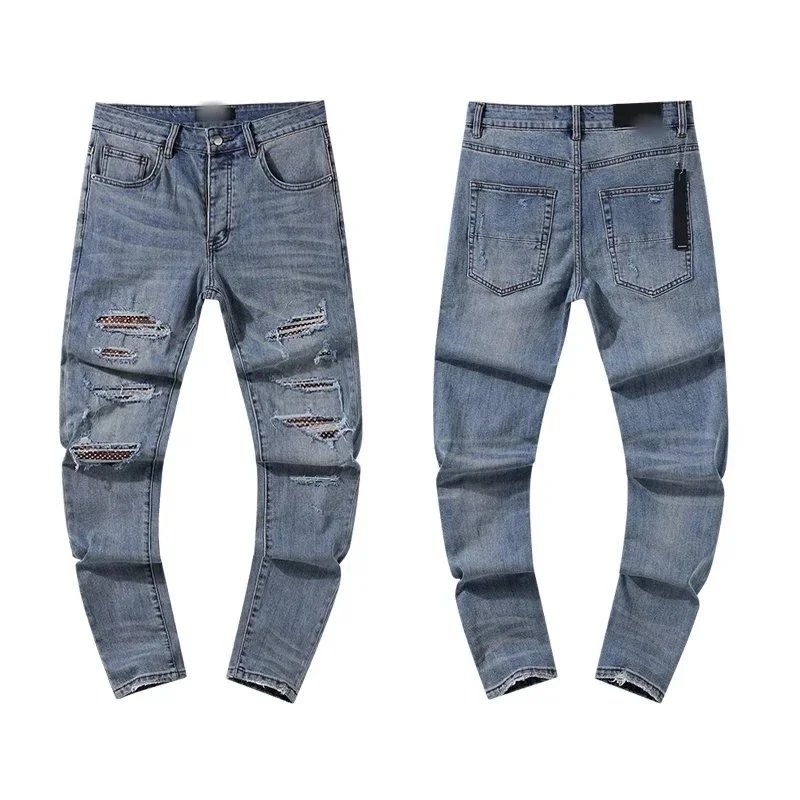 Unbranded Jeans Distressed straight-leg — 05