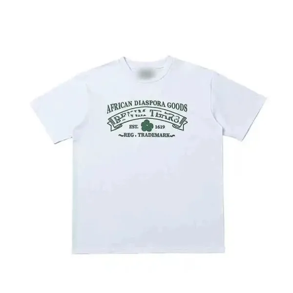Design African Diaspora Goods Vintage Banner T-Shirt White T-Shirts - 1