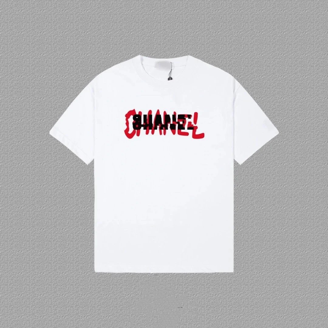 Design Abstract Graphic Print White T-Shirt - 6