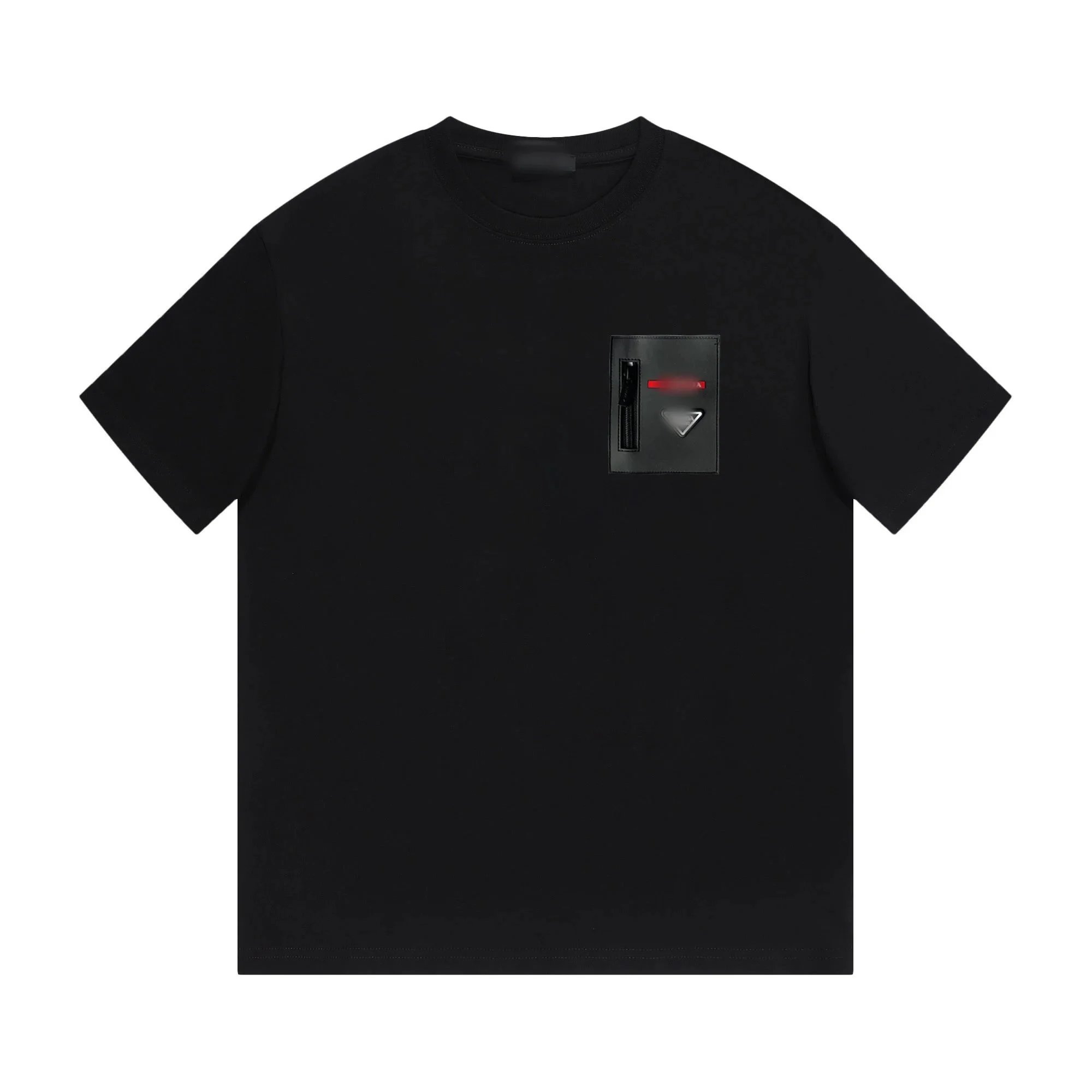 Prada T-Shirts Short-Sleeve Logo Graphic — 23