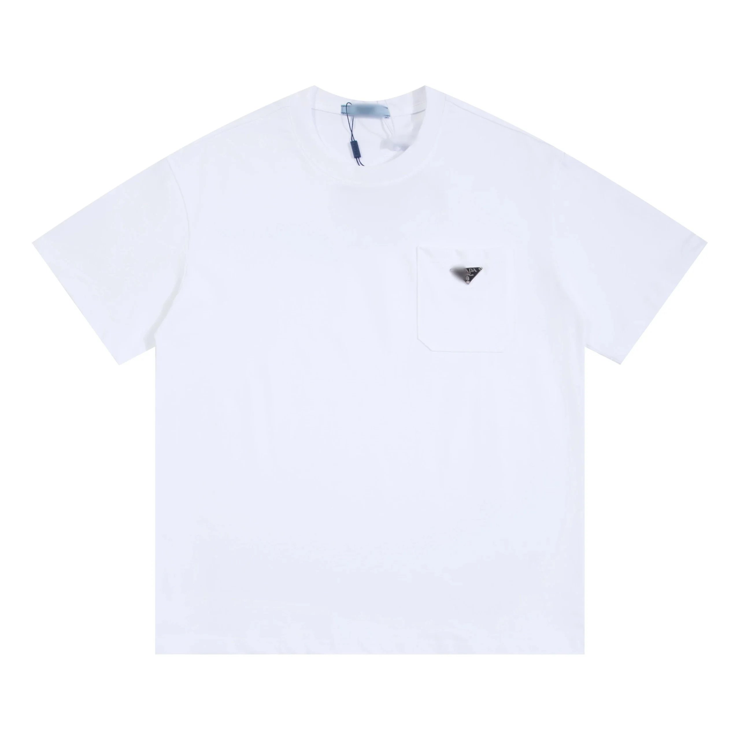 Prada T-Shirts Short-Sleeve Logo Graphic — 27