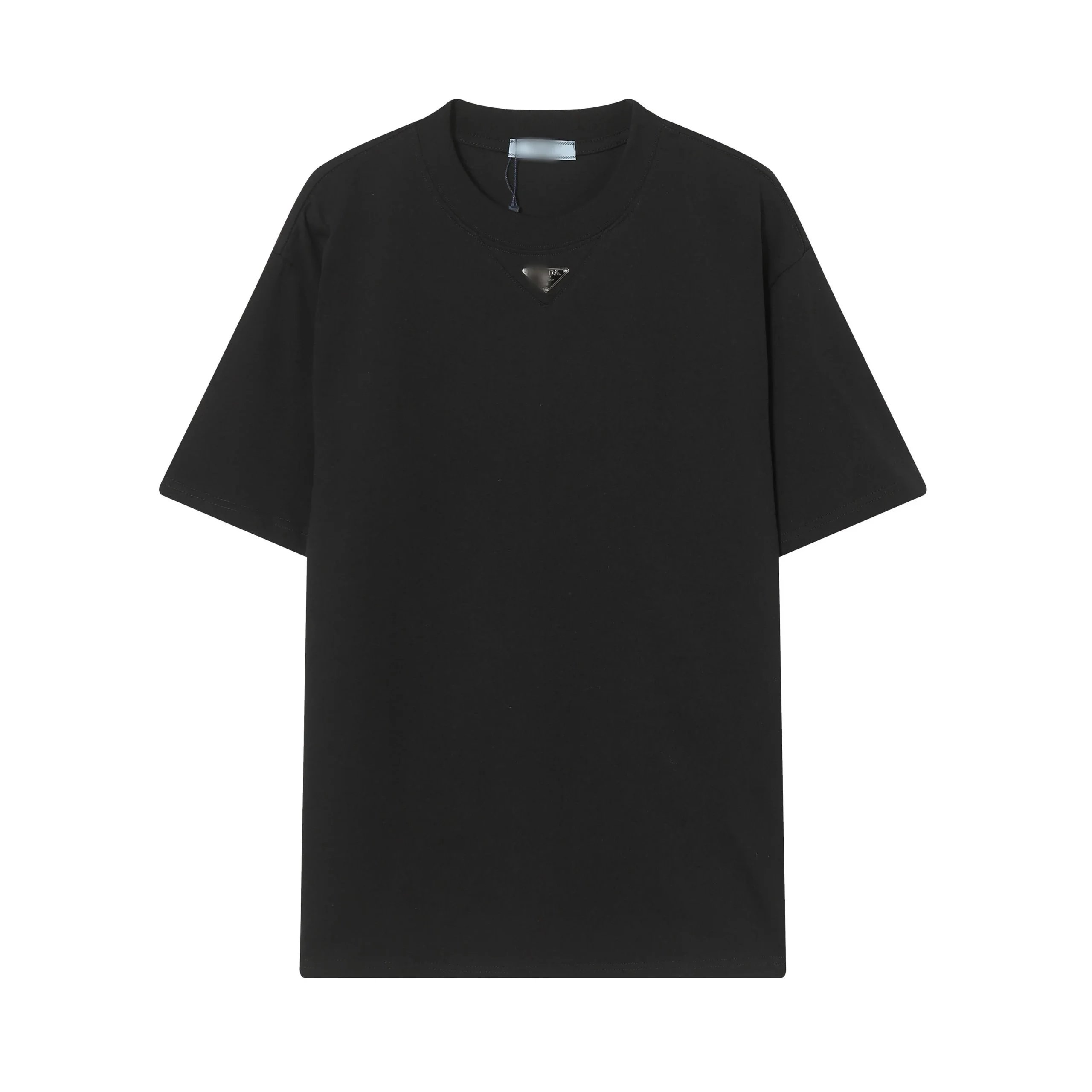 Prada T-Shirts Short-Sleeve Logo Graphic — 26