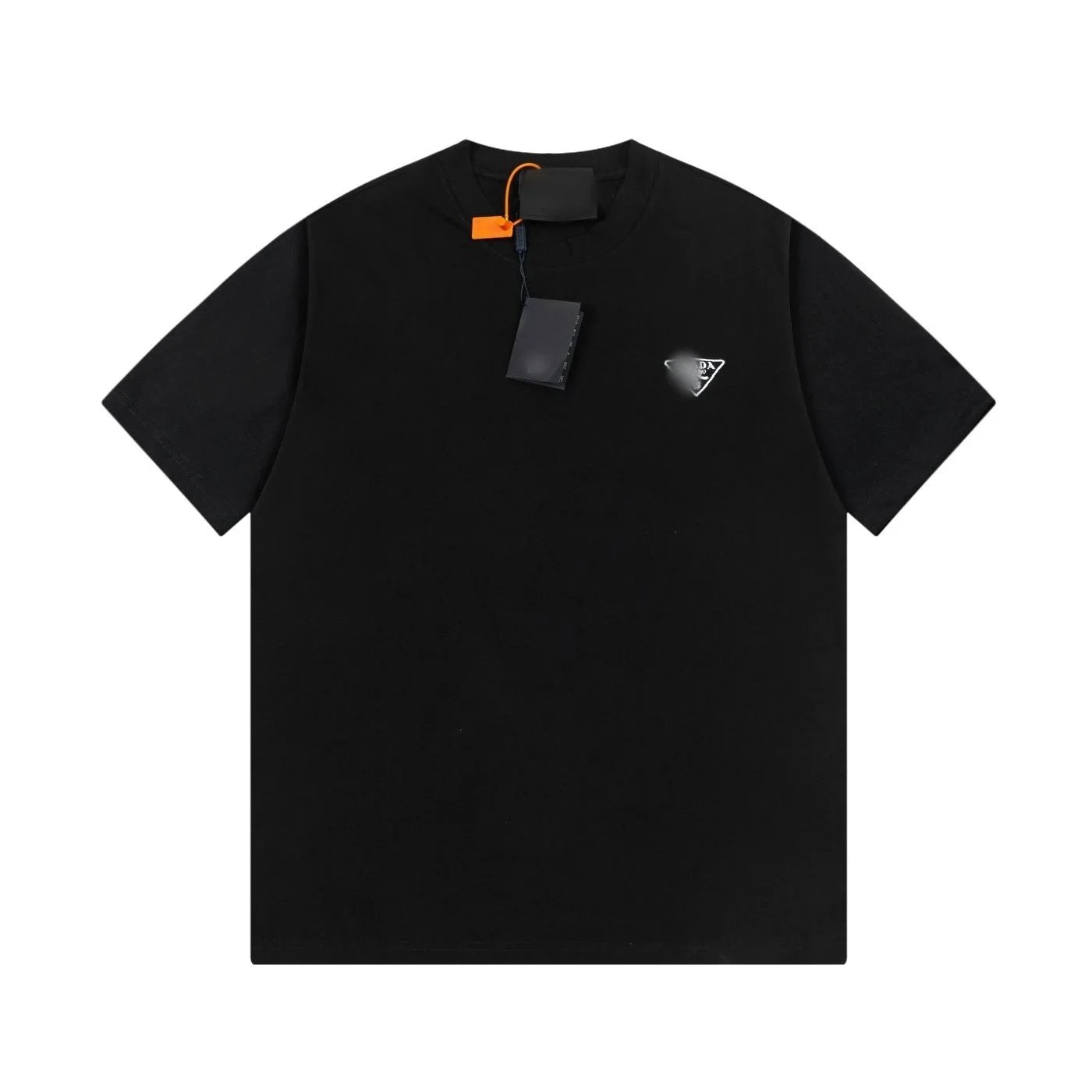 Prada T-Shirts Short-Sleeve Logo Graphic — 39