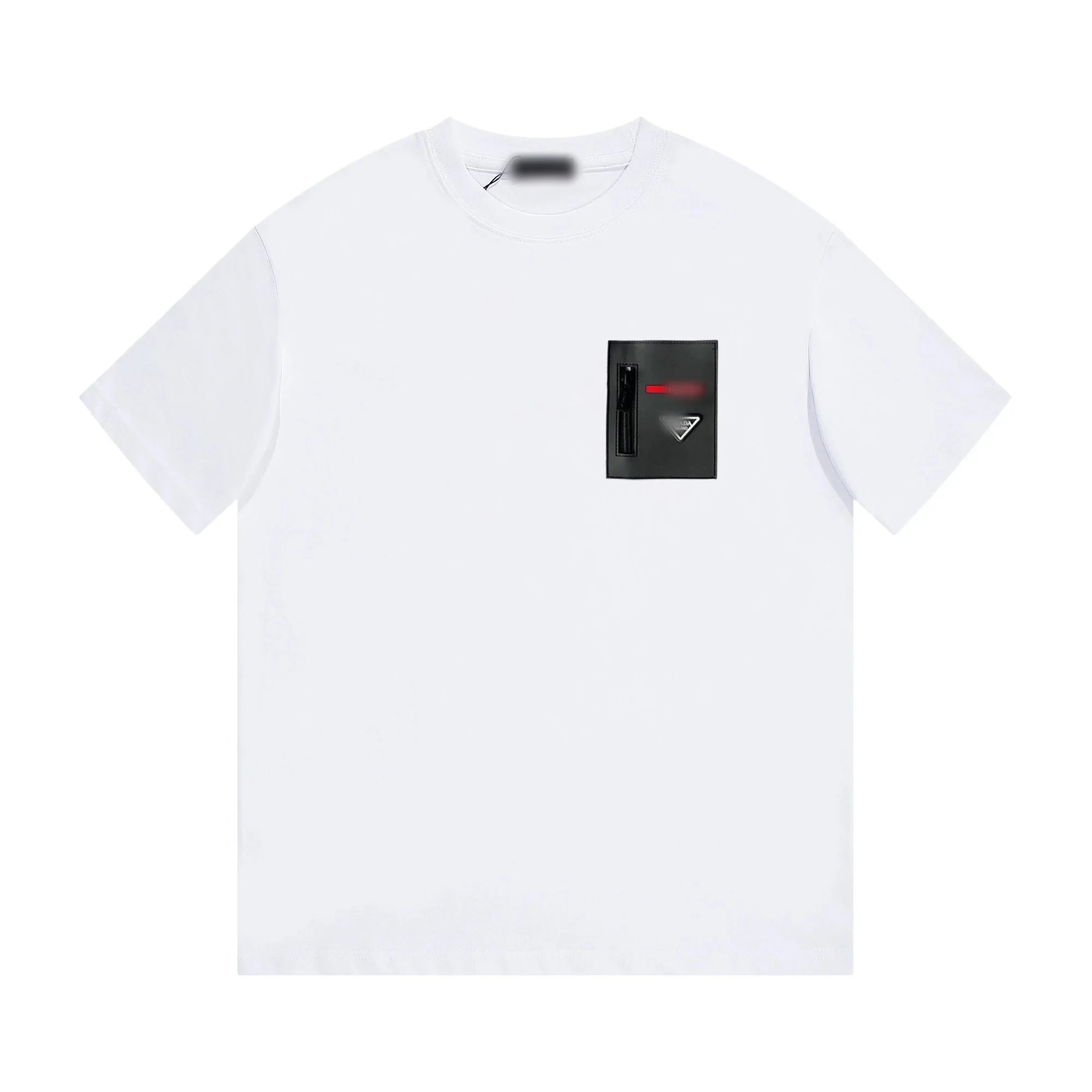 Prada T-Shirts Short-Sleeve Logo Graphic — 22