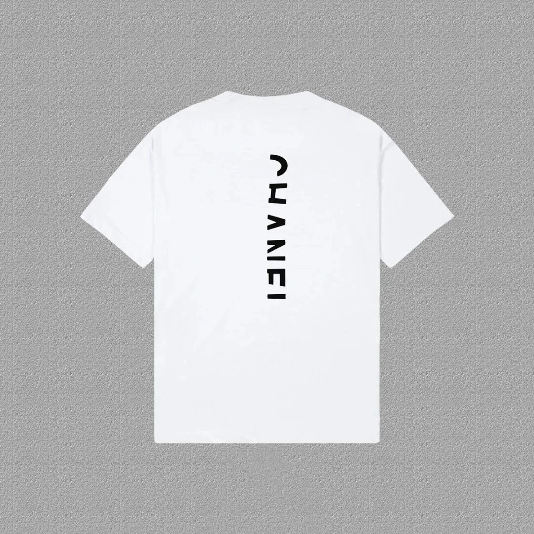 Design Abstract Graphic Print White T-Shirt - 3