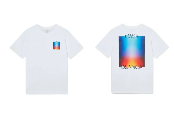 Casa x Blanca Gradient Print T-Shirt White - 1