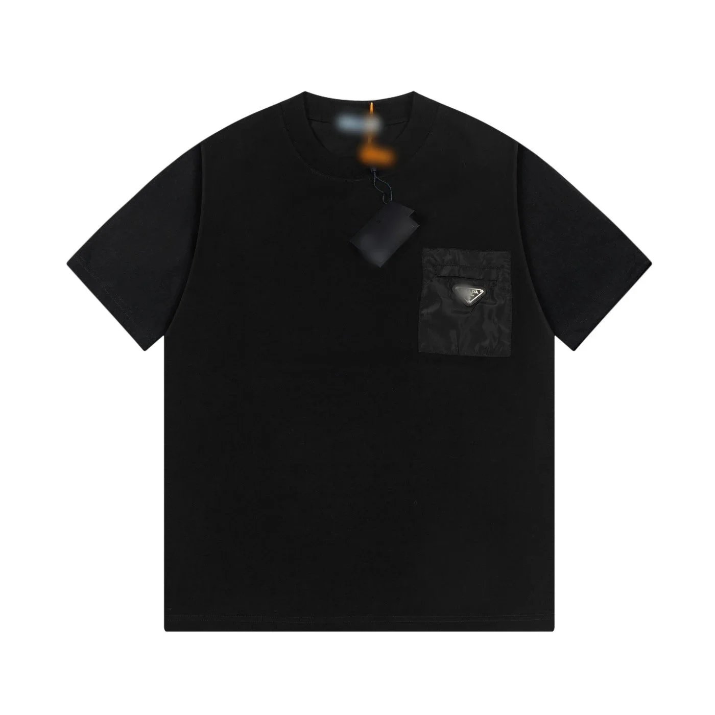 Prada T-Shirts Short-Sleeve Logo Graphic — 35