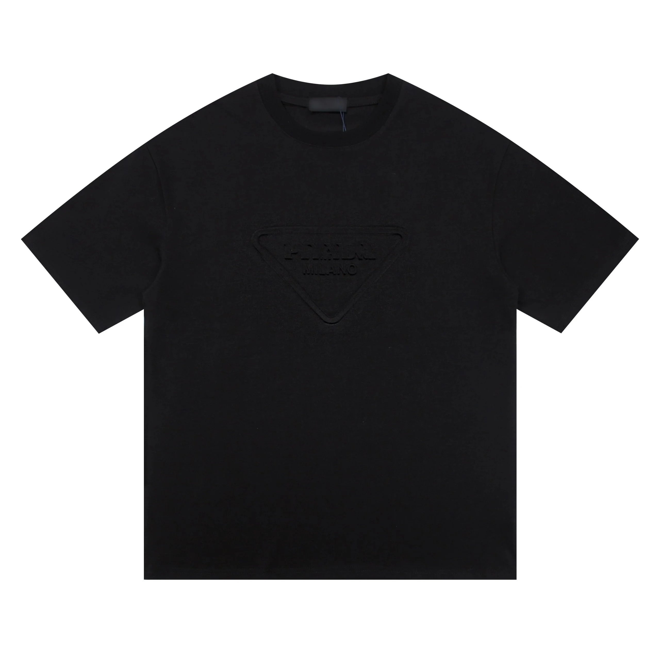 Prada T-Shirts Short-Sleeve Logo Graphic — 21