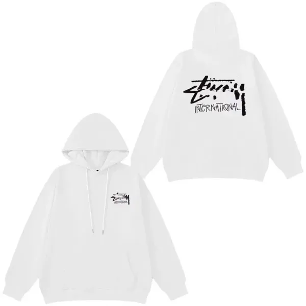 Stüssy International White Hoodie - 1