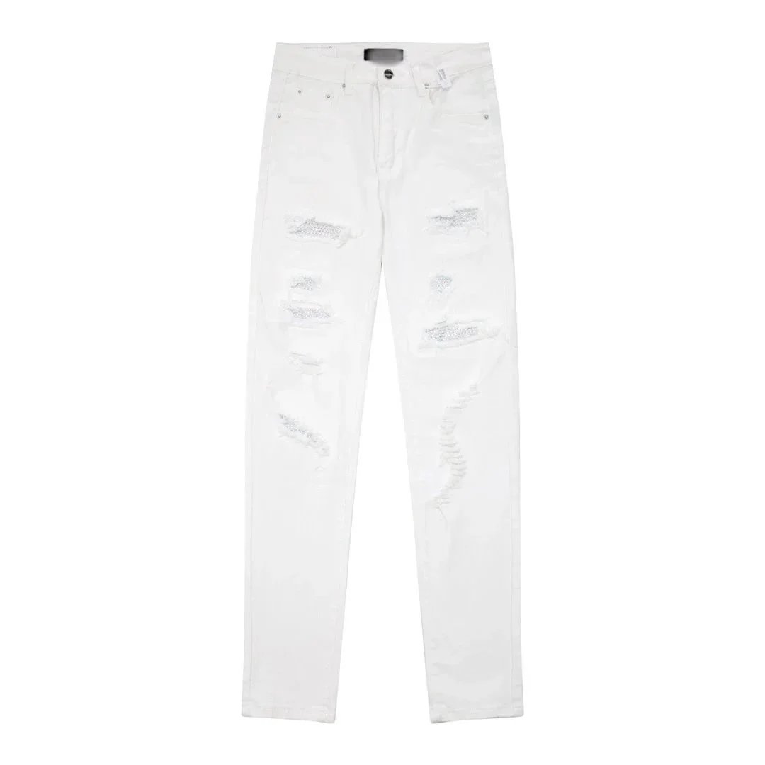 Unbranded Jeans Distressed straight-leg — 20
