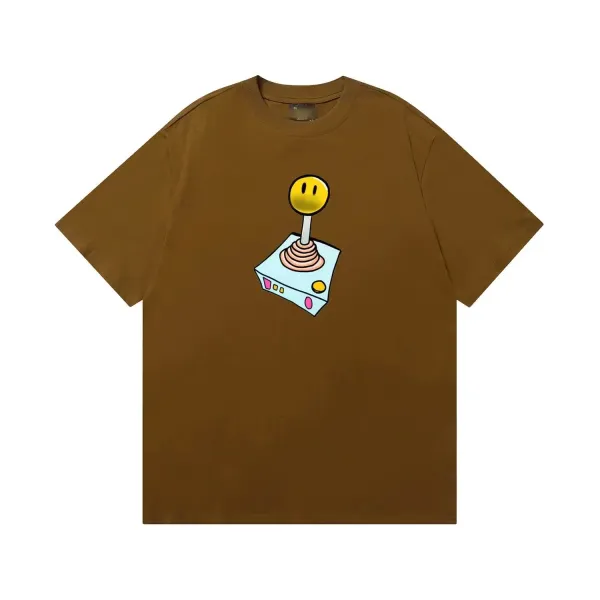 Design Joystick Smiley Brown T-Shirt - 1