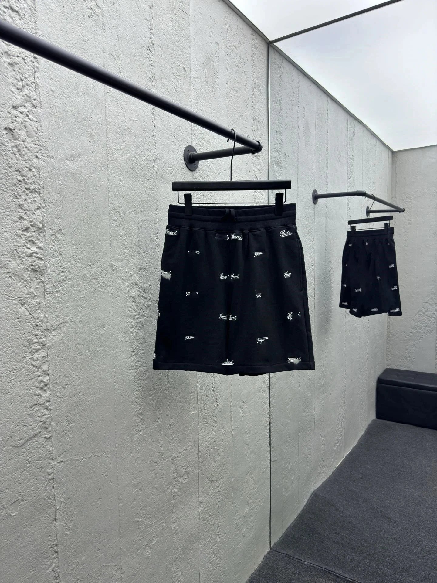 Gucci GG Monogram Technical Shorts Black - 4