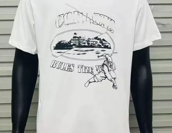 Design Graphic Print White T-Shirt - 1