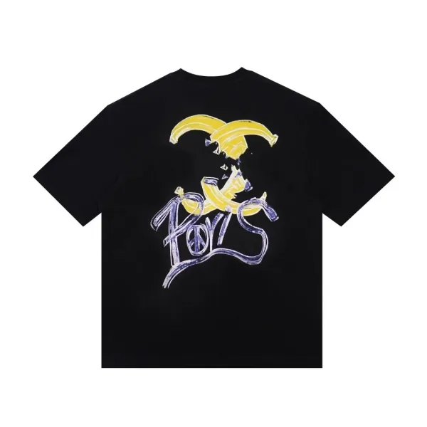 Design Banana Peace T-Shirt Black - 1