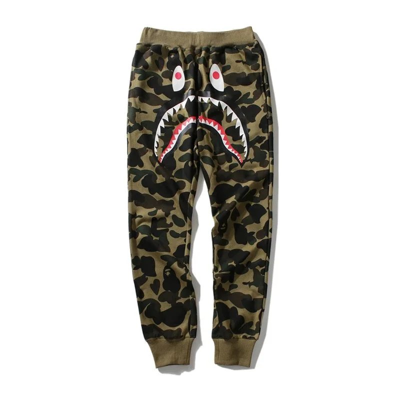 A Bathing Ape Shark Camo Red Sweatpants - 24