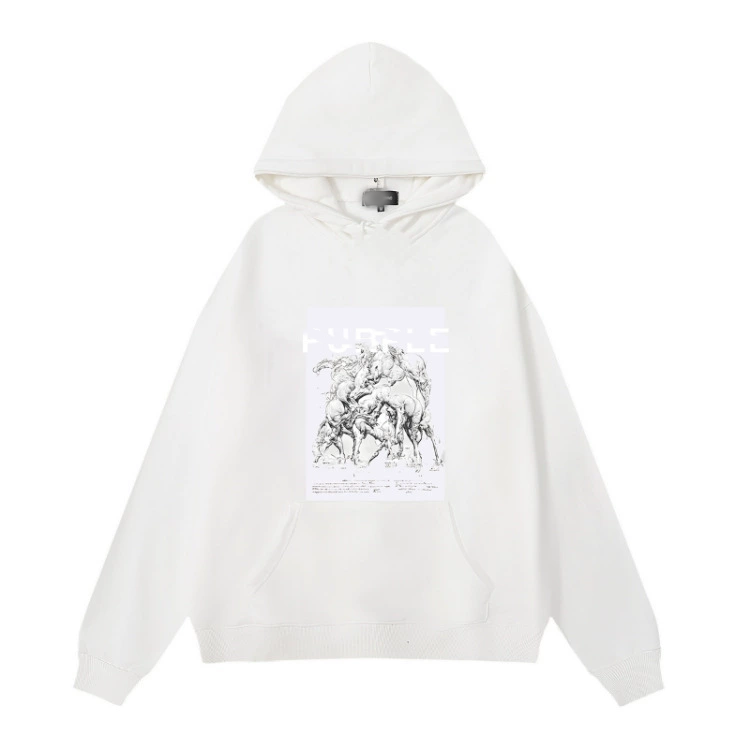 Purple Brand Hoodies & Sweatshirts Graphic-print pullover hoodie with kangaroo pocket — 32