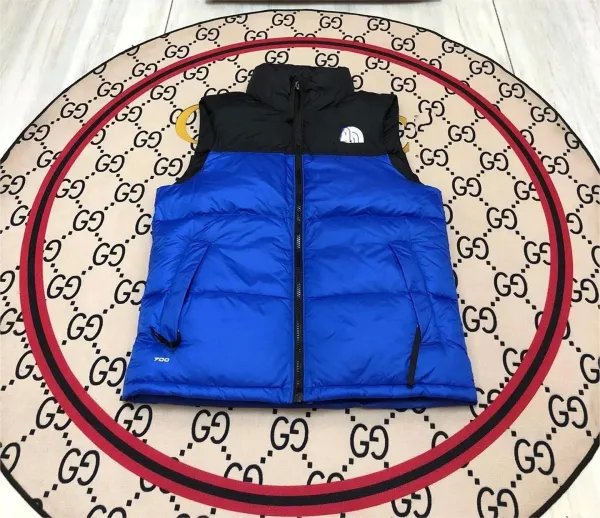 The North Face Nuptse Vest Blue / Black Down Vest Outerwear.vest - 1